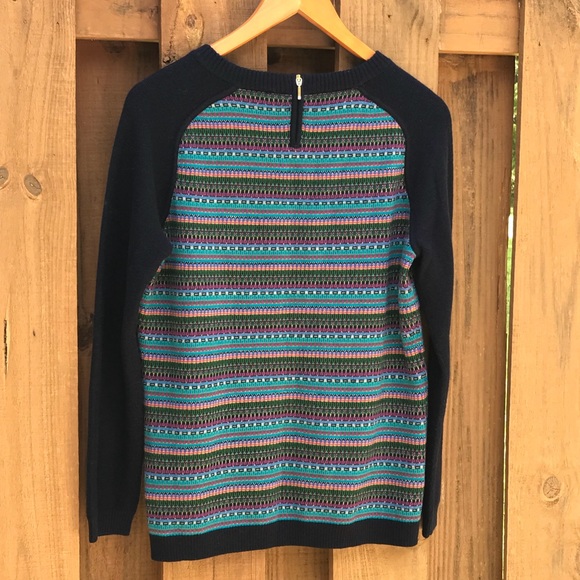 Talbots Fair Isle Raglan Sleeve Sweater - Picture 4 of 7